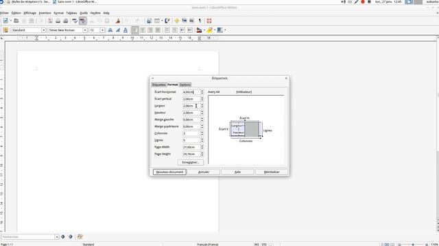 Étiquettes étape 3 (Libre Office) смотреть онлайн