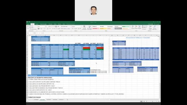Sesión 1 Excel BÁSICO - FUNCIONES BÁSICAS смотреть онлайн