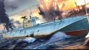 распаковка  торпедный катер г5  1:16