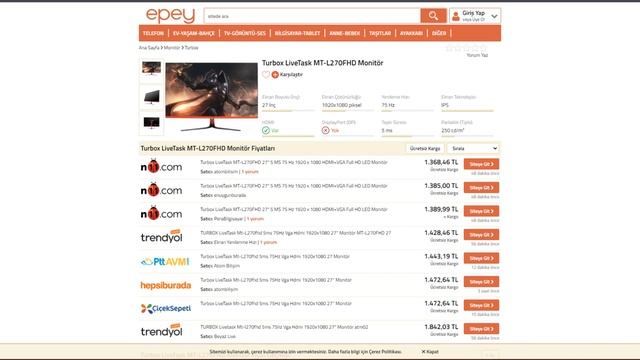 1000_2500 TL BÜTÇE ARASI MÖNİTÖR TAVSİYESİ смотреть онлайн