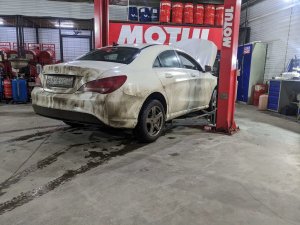 Замена масла в роботе Mercedes-Benz Cla C117 Getrag 7g-dct