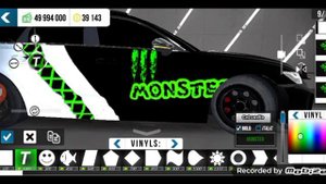 Как зделать венил MONSTER ENERGY в кар паркинг