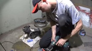 Полировка двигателя на мопеде Верховина