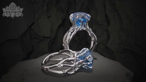 Кольцо с камнем. Варианты цветовых сочетаний.