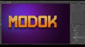 M.O.D.O.K Text Effect in Photoshop! - How to Use Layer Styles!