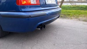 BMW e39 530d custom exhaust