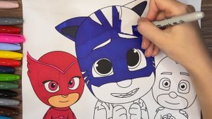 ?? PJ Masks Coloring Pages: Catboy, Owlette and Gekko Coloring Adventure ?? How to Color PJ Heroes
