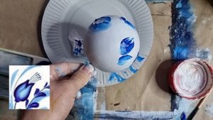 ГЖЕЛЬ |Роспись елочной игрушки? Для начинающих от начинающей✌