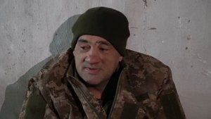 Кадры допроса пленного ВСУки.