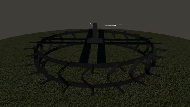 3D Визуализация чертеж грунтозацепов с шипами к мотоблоку смотреть онлайн