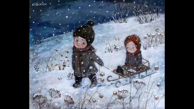 "Зима" Из цикла "Поэтические зарисовки Елены Куракиной по мотивам картин Нино Чакветадзе" смотреть онлайн