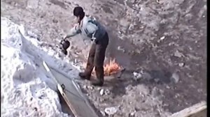 Как не надо пользоваться паяльной лампой