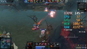 AMD Radeon RX 570 -- AMD Ryzen 5 2600 -- Dota 2 FPS Test