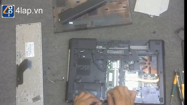 HP 6570B 6560B Disassembly and fan cleaning смотреть онлайн