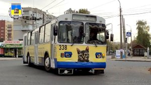 Черкасский троллейбус- ЗиУ-682В №338 11.10.2020