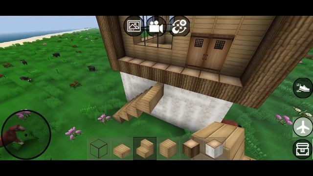 Mini Block Craft 3D Gameplay #39 (iOS & Android) | Modern Wooden House ? смотреть онлайн