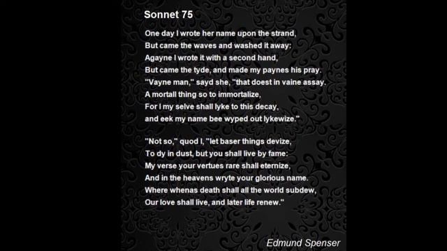 One Day I Wrote Her Name(By Edmund Spenser) line By line Explanation ,Rhyming scheme,Poetic devices смотреть онлайн