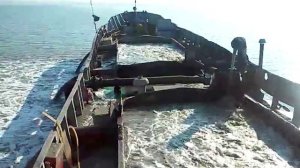 Добыча песка в Крым озеро Донузлав(2)