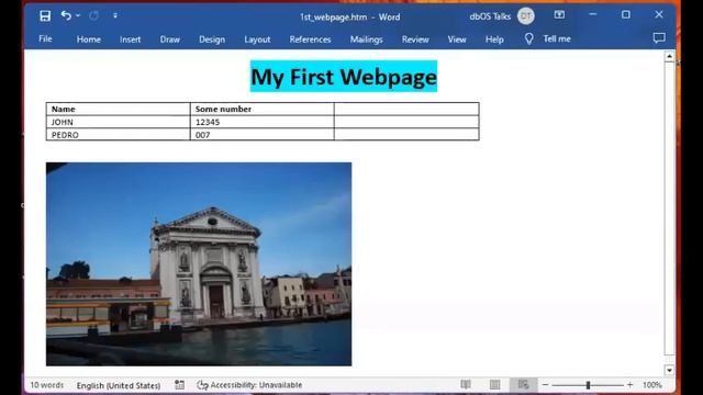 create webpage from Word | create HTML using Word