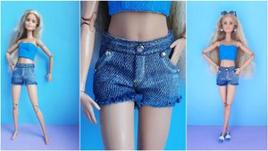 Много раз пыталась сшить реалистичные джинсовые шорты, пока не попробовала этот способ