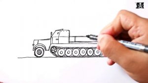 How to draw a Military Vehicles WW2