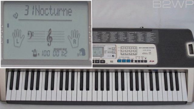 The Casio LK-215 plays Nocturne Op.9 No.2 смотреть онлайн