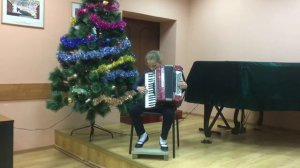 Аккордеон. Воробьева Инга ,8 лет. Регтайм " Артист эстрады" С. Джоплин