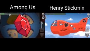 among us VS henry stickmin airship trailer