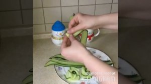 Как сделать розу из огурца