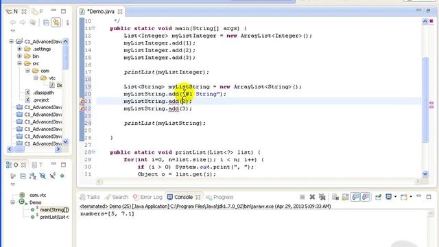 Advanced Java tutorial - Wildcards смотреть онлайн