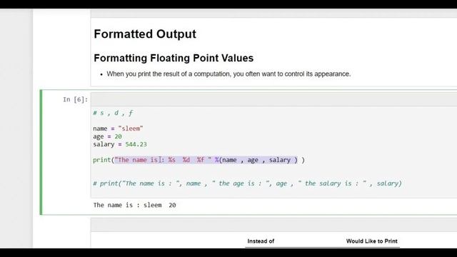 21-chapter2 Format output تنسيق المخرجات смотреть онлайн