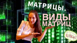 Матрицы. Системы линейных уравнений. Виды матриц