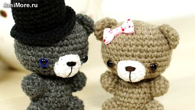 Амигуруми: схема Крошечного Мишки. Игрушки вязанные крючком. Free crochet patterns. смотреть онлайн
