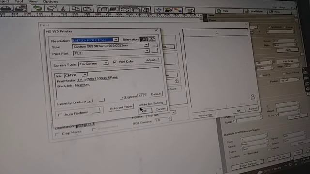 Maintop printing Setting