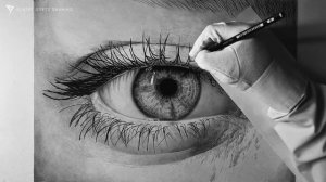 Рисунок глаза карандашами - Albert Gertz Drawing