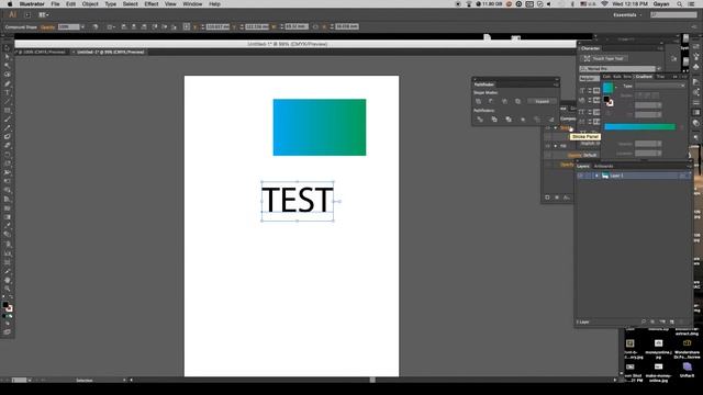 How to make color gradient on text without expand on adobe illustrator смотреть онлайн
