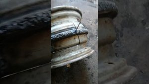 Печь для казана из Автомобильных дисков