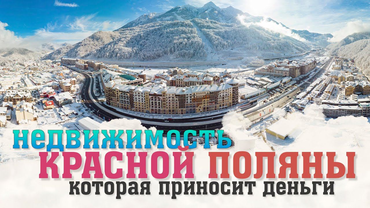 Красная поляна и недвижимость что приносит деньги.#доходнаянедвижимость  #квартираотзастройщика