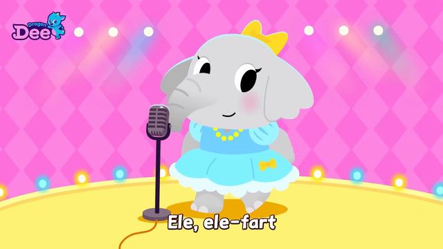 Ele-fart Elephant 💨 | Animal Star | Dragon Dee Songs for Children | Animal song