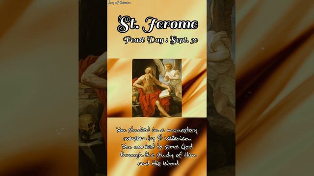 ST. JEROME Novena Prayer Day 3 || Patron Saint of Translators, Librarians and Archeologists