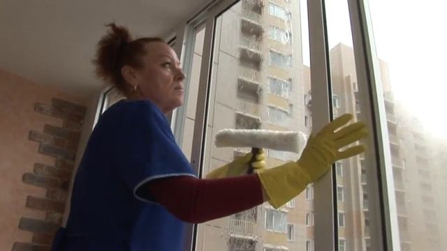 Мытье окон от клининговой компании Балкис смотреть онлайн