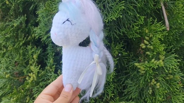 Единорожка  вязаная крючком, амигуруми