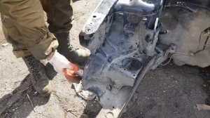 Обзор переднего правого лонжерона Skoda Fabia 2