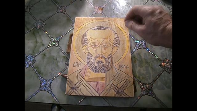 Икона контурная резьба и состаривание смотреть онлайн