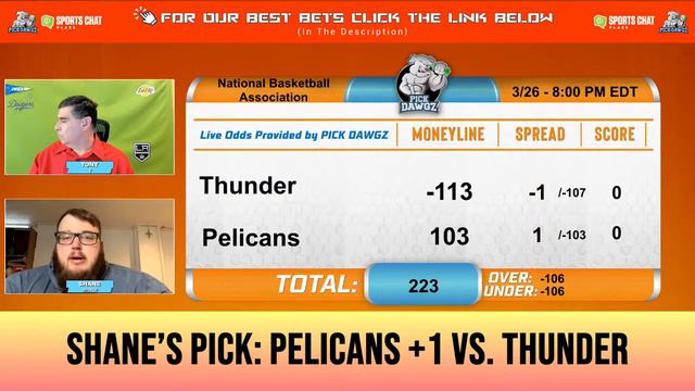 NBA, NCAAB, NHL Picks and Predictions 3/26/24 + Q&A  -- LIVE