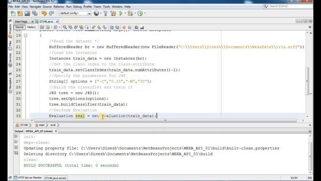 Using WEKA API in Java for Classification Tasks смотреть онлайн