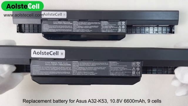 Replacement battery for Asus A32-K53 (4400mAh 6 cells & 6600mAh 9 cells ) смотреть онлайн