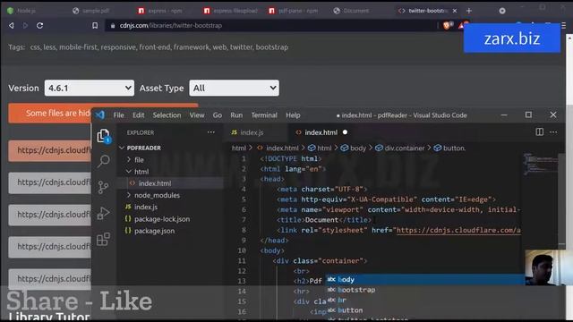 Pdf reader app using JavaScript [ Super simple ] | build app using JavaScript 2021 смотреть онлайн