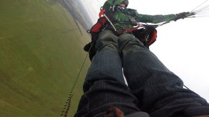 Параплан. управление задними рядами на акселераторе