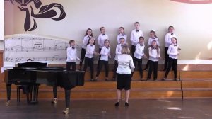 Ансамбль младших классов отделения «Хоровое пение».
С. Смирнов, сл. Б. Заходера «Судак-чудак»